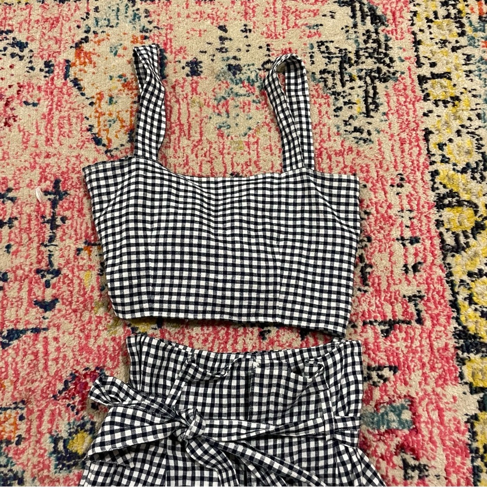 Olivaceous Gingham Shorts - Picture 8 of 13